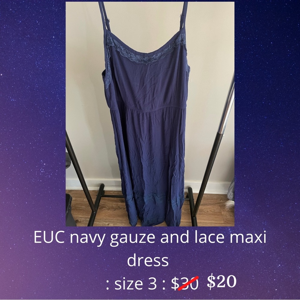 Torrid navy blue maxi dress